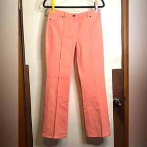 Donna Degnan Women’s Size 6 (Waist 29) Bright Orange Mid-Rise Straight Leg Pants